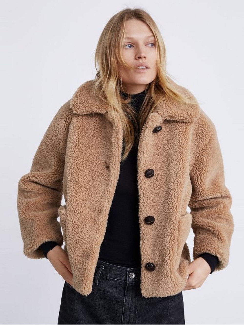 Zara Teddy Coat Sz small